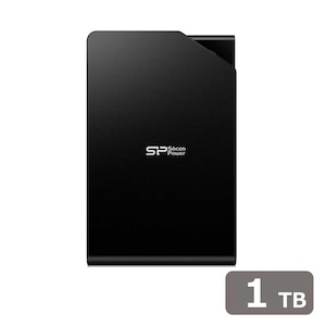 Silicon Power｜シリコンパワー｜USB3.2(Gen1) ポータブルハードディスク 1TB ブラック｜SP010TBPHDS03S3K