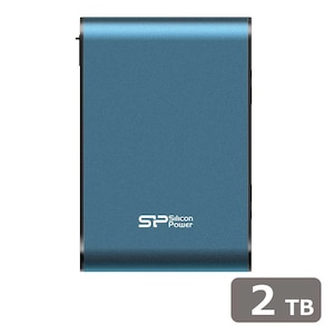 Silicon Power｜シリコンパワー｜USB3.0 ポータブルハードディスク 2TB（ブルー）｜SP020TBPHDA80S3B