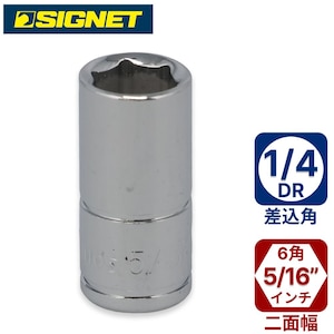 SIGNET�b1/4DR 5/16�\�P�b�g(6�p)�b11105