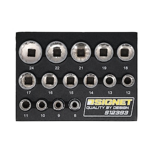 SIGNET�b3/8DR �\�P�b�g�Z�b�g 12�p DESIGN�g���[ 15PCS�b12393