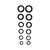 SIGNET�b�{���g�����[�o�[�����O�Z�b�g 12PCS�b30531