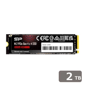 Silicon Power｜シリコンパワー｜SiliconPower PCIe Gen 4x4 UD90シリーズ M.2 2280 NVMe1.4 内蔵SSD 2TB｜SP02KGBP44UD9005