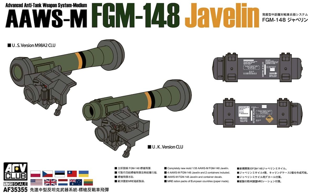 再生産】1/35 発展型中距離対戦車兵器システム FGM-148 ジャベリン