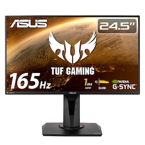 ASUS｜エイスース｜ゲーミング液晶ディスプレイ(24.5型/IPS/FullHD 1920×1080/165Hz/1ms/HDMI1.4/DP1.2/VESA/3年保証)(ブラック)｜VG259QR