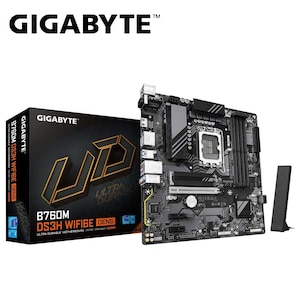 GIGABYTE�b�M�K�o�C�g�bGIGABYTE B760M DS3H WIFI6E GEN5 / Micro-ATX�Ή��}�U�[�{�[�h�i�u���b�N�j�bB760MDS3HWF6EGEN5
