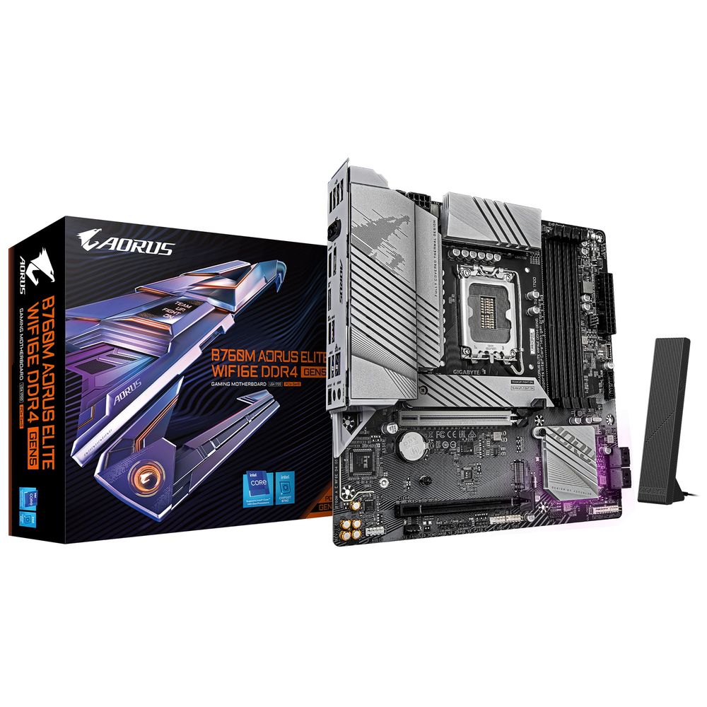 GIGABYTE B760M AORUS ELITE WIFI6E DDR4 GEN5 / Micro-ATX対応