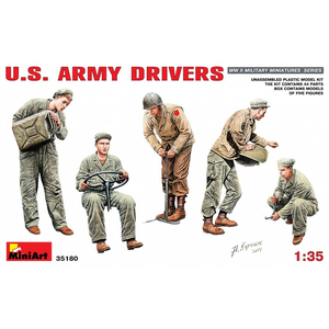 【再生産】1/35 アメリカ軍ドライバー フィギュア5体入【MA35180】