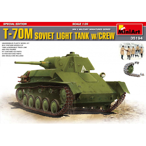 1/35 T-70M軽戦車 ソビエト戦車兵5体付（スペシャルエディション）【MA35194】