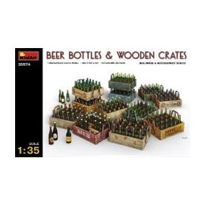 【再生産】1/35 ビールビン＆木枠箱【MA35574】
