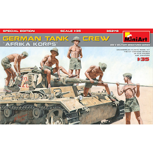 【再生産】1/35 ドイツ戦車兵アフリカ兵団フィギュアセット5体入（特別版）武器・装備品付【MA35278】