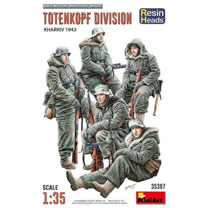 【再生産】1/35 トーテンコップ師団兵（ハリコフ攻防戦1943）フィギュア5体 レジン製ヘッド付【MA35397】