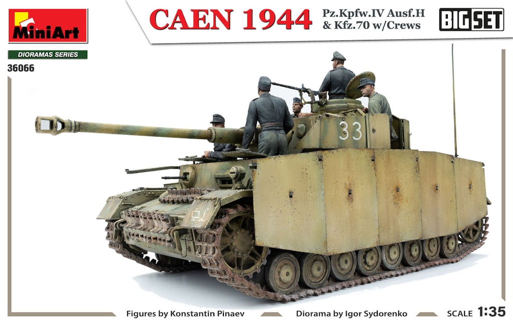 再生産】1/35 カーン 1944年 IV号戦車 Ausf.H ＆ Kfz.70 w