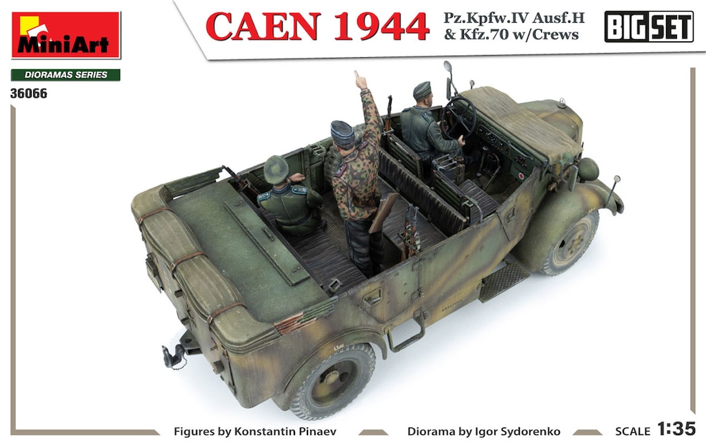 再生産】1/35 カーン 1944年 IV号戦車 Ausf.H ＆ Kfz.70 w