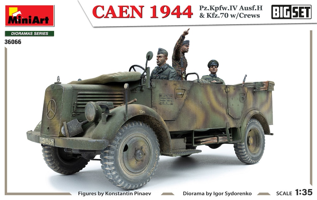 再生産】1/35 カーン 1944年 IV号戦車 Ausf.H ＆ Kfz.70 w