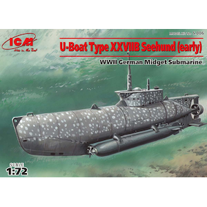 【再生産】1/72 ドイツ Uボート XXVIIB ゼーフント 特殊潜航艇 前期型【S006】