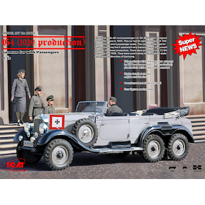 【再生産】1/35 ドイツ G4高官用乗用車 (1939年) w/フィギュア【35531】
