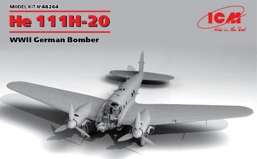 再生産】1/48 ハインケルHe111H-20 爆撃機【48264】 | ICM | ICM48264