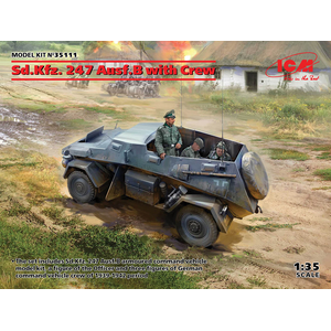 1/35 ドイツ Sd.Kfz.247 Ausf.B w/クルー【35111】