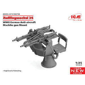 1/35 ドイツ 対空二連銃座 Zwillingssockel 36【35714】
