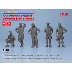 【再生産】1/48 英国空軍パイロット（熱帯仕様1941-1945年）【48080】