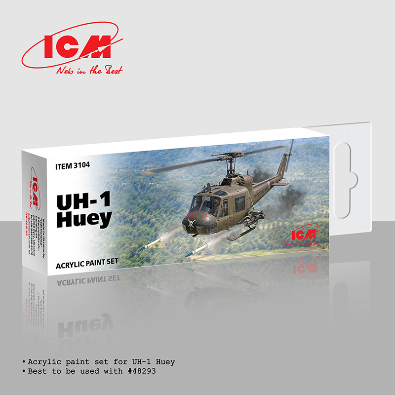 UHH♡　4品 UH-1C ヒューイ・ガンシップ用アクリルセット【3104】 | ICM | ICM