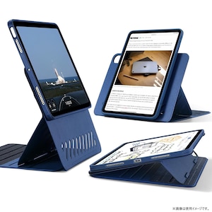 ESR�biPad Air 11�C���` (M4/M3/M2�A2026/2025/2024)�p �Ή����E�\�}�O�l�b�g�J�o�[�t����]���P�[�X�iBlue�j�bESR574