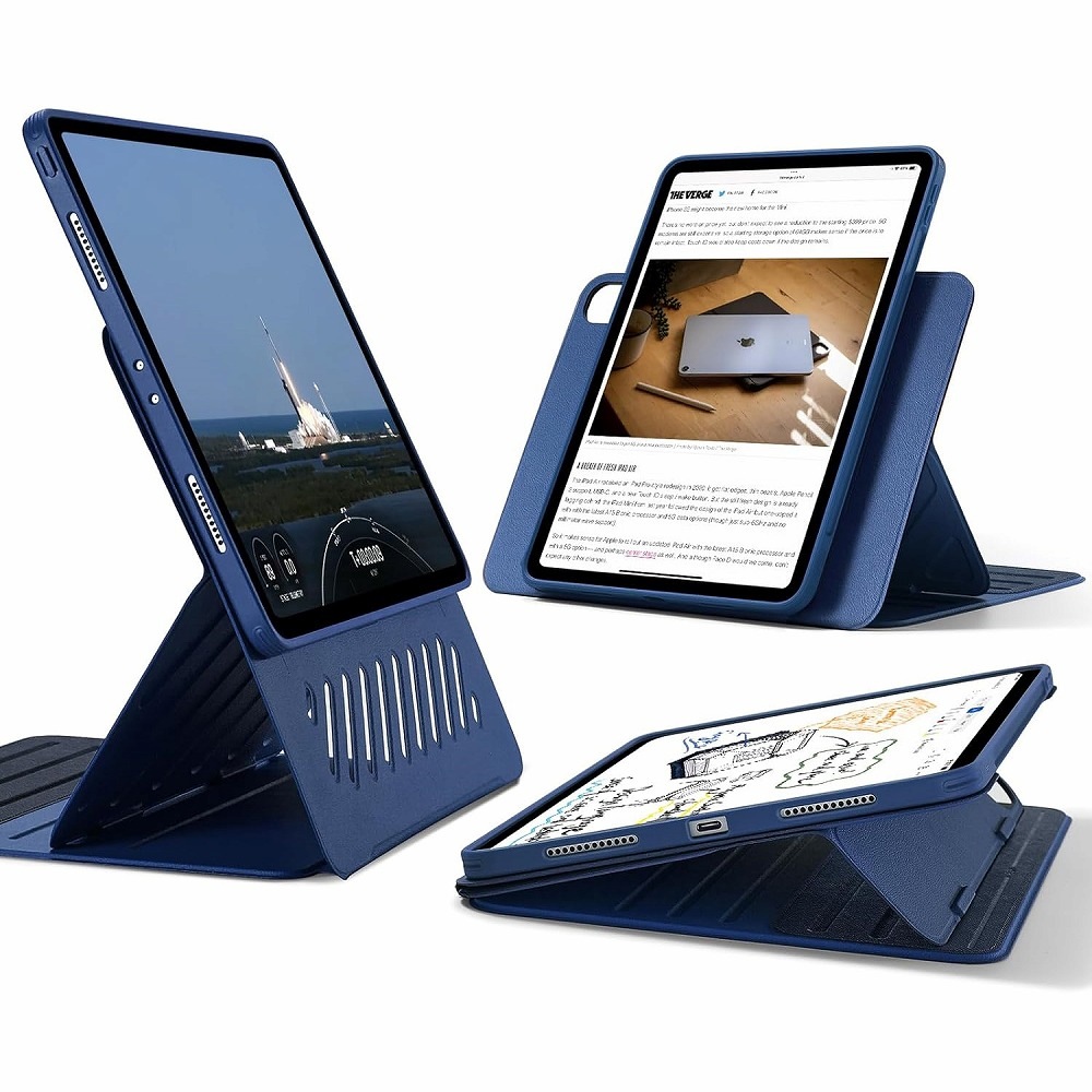 ESR SHIFT SERIES マグネットケース　ブルー　新品 iPad Pro 11インチ M4（2024）用 マグネットカバーケース Shift
