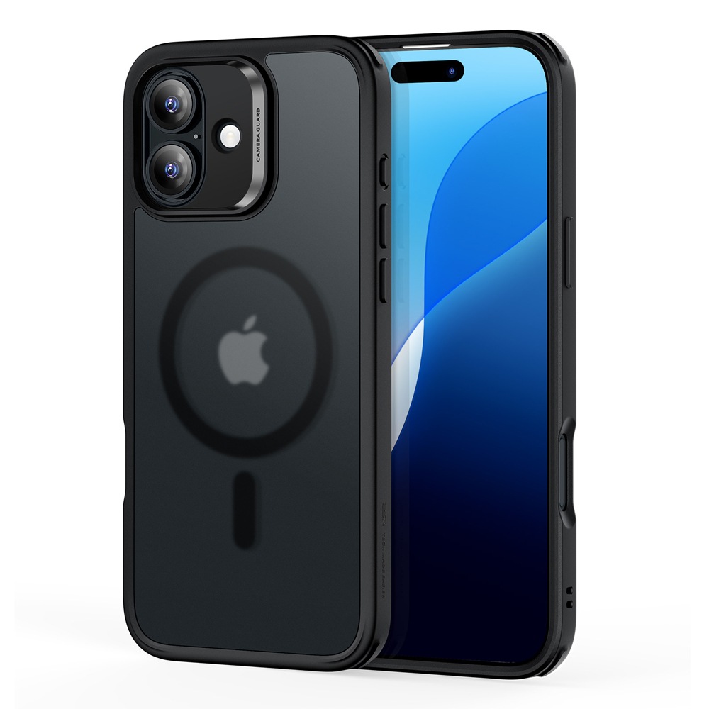 iPhone 16用 MagSafe対応 ハイブリッドケース（Frosted Black