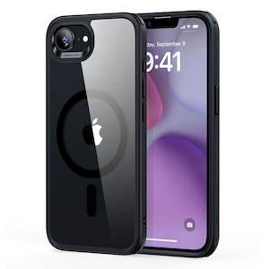 ESR�biPhone 17e/16e��p�}�O�l�b�g�Ή��P�[�X(Clear Black)�b1A84200202