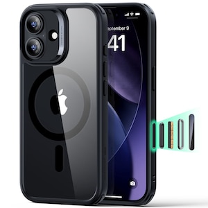 ESR�biPhone 17�p MagSafe�Ή� �J�����R���g���[���t��Classic�n�C�u���b�h�}�O�l�b�g�P�[�X�iClear Black�j�b1A86100301