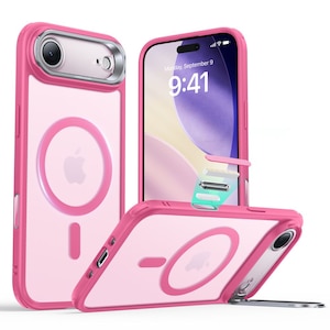 ESR�biPhone Air�p �J�����R���g���[���{�^���J�o�[�t�� Classic�n�C�u���b�h�B��X�^���h�t���}�O�l�b�g�P�[�X�iFrosted Pink�j�b1A86600501