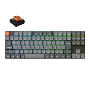Keychron�b�L�[�N�����bK1 Max QMK/VIA ���C�����X �J�X�^���E���J�j�J���L�[�{�[�h RGB���C�g(�z�b�g�X���b�v�Ή�) ���{��z�� ���[�v���t�@�C��Keychron Silent�i�É��j �Ԏ��bK1M-H6Z-JIS