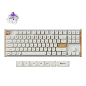 Keychron�b�L�[�N�����bK8 HE �}�O�l�b�g�X�C�b�`���� QMK ���C�����X �J�X�^���L�[�{�[�h�i�p��z��E�X�y�V�����G�f�B�V���� �z���C�g�j�bK8H-Q1-US