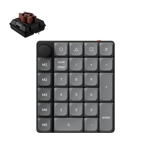 Keychron�b�L�[�N�����bK0 Max QMK���C�����X�J�X�^���E�e���L�[ RGB���C�g �����i�u���b�N/�O���[�j�bK0M-H3