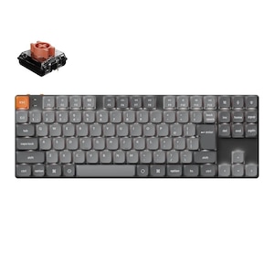 Keychron�b�L�[�N�����bK1 Max QMK/VIA ���C�����X �J�X�^���E���J�j�J���L�[�{�[�h White LED ���{��z��E���Ȉ󎚂Ȃ� ���[�v���t�@�C��Keychron Silent�i�É��j �Ԏ��bK1M-A6V-JIS