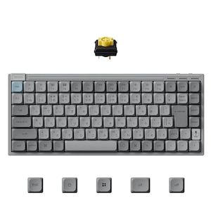 Keychron�b�L�[�N�����bJ9 ���C�����X�E���J�j�J���L�[�{�[�h ���{��z�� Keychron Milk POM �o�i�i���i�O���[�j�bJ9-MH4-JIS
