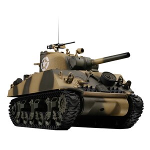 再生産】1/24 27MHz RC赤外線対戦バトルタンク M4A3 シャーマン（75mm 