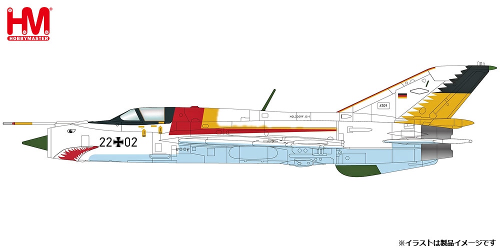 ミニカー　1/72 MiG-21SPS “ドイツ空軍 JG-1 ホワイト・シャーク” [HA0108] 1/72 MiG-21SPS “ドイツ空軍 JG-1 ホワイト・シャーク”【HA0108