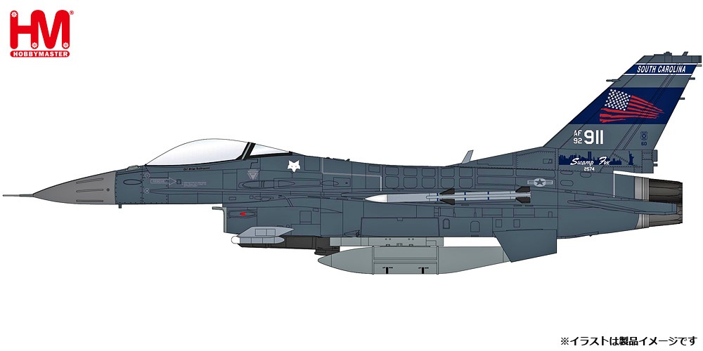 ミニカー　1/72 F-16C “サウス・カロライナANG 2020″ [HA38034] F-16C Fighting Falcon 1:72 Diecast Model - Hobby Master HM