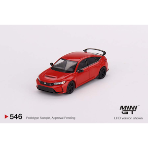1/64 Honda シビック Type R 2023 ラリーレッドW/ Advan GT Wheel(右ハンドル）【MGT00546-R】