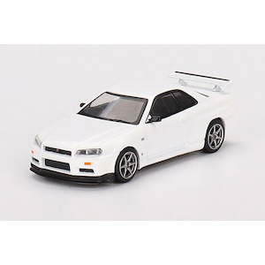 1/64 Nissan スカイライン GT-R R34 Vスペック N1 ホワイト(右ハンドル)【MGT00397-R】