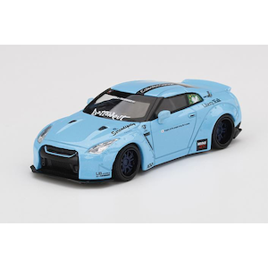 1/64 LB★WORKS 日産 GT-R R35 タイプ1 リアウイング バージョン2 ライトブルー CollectionGarageスペシャル(右ハンドル)【MGT00184-R】