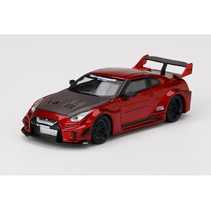 1/64 LB-Silhouette WORKS GT Nissan 35GT-RR バージョン1 ラヴァレッド(左ハンドル)【MGT00191-L】