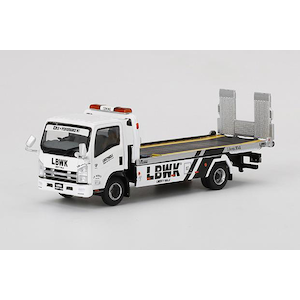 1/64 Isuzu Nシリーズ(ELF) 車両積載車 LBWK ホワイト(右ハンドル)【MGT00356-R】