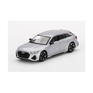 1/64 アウディ RS 6 アバント カーボンブラックエディション フロレットシルバー(右ハンドル)【MGT00372-R】