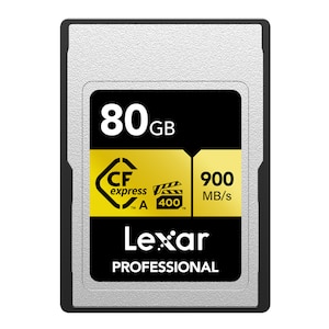 Lexar�b���L�T�[�bCFexpress�J�[�h TypeA 80GB GOLD�bLCAGOLD080G-RNENJ