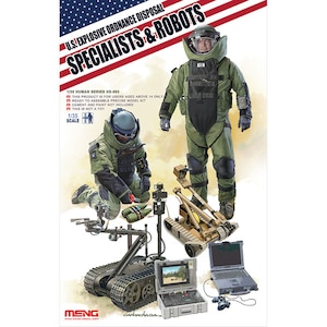 1/35 アメリカ 爆発物処理作業者とロボット 【HS-003】