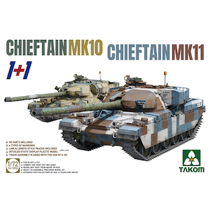 1/72 イギリス主力戦車 チーフテン Mk.10/Mk.11（2キット入）【TKO5006】