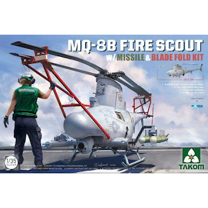 1/35 MQ-8B ファイアスカウト w/ミサイル & ブレードフォールドキット【TKO2169】