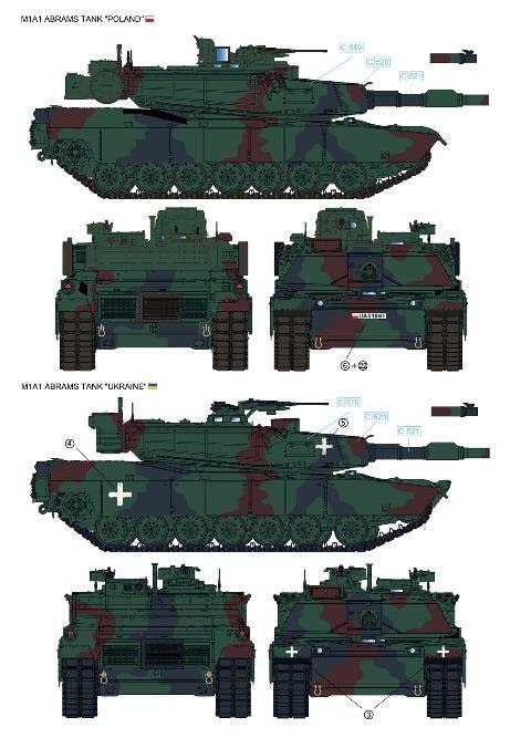 RFM 1/35 M1A1 エイブラムス　ウクライナ 完成品 戦車　模型 1/35 M1A1 エイブラムス ウクライナ/ポーランド軍 w
